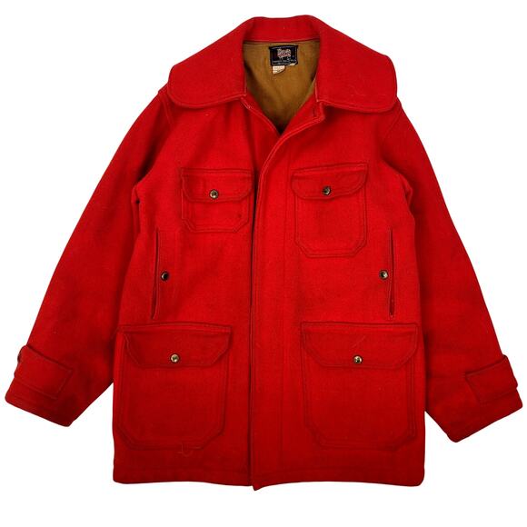 1940-50s Woolrich Red Wool Hunting Jacket Men's Sz 38 (M) - Picture 1 of 13